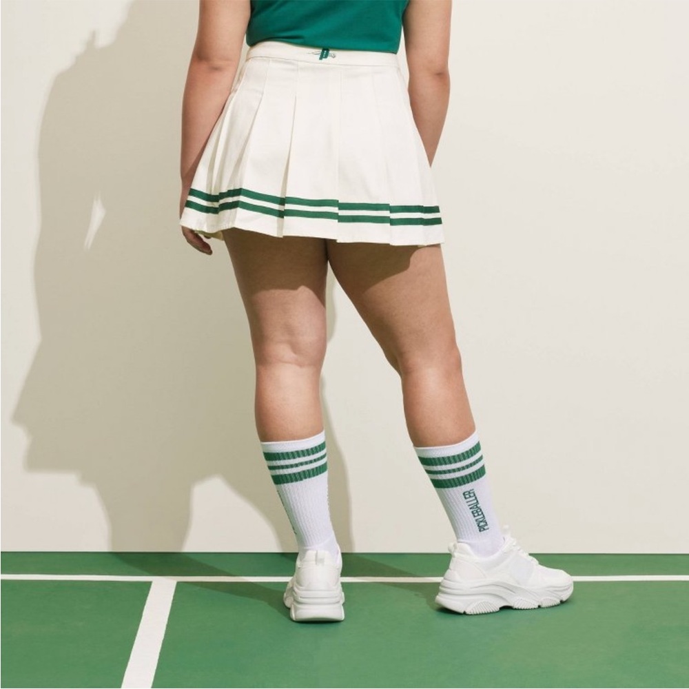 Prince Pickleball Women's Mid-Rise
Striped Pleated Mini Skirt - Cream XXL - Picture 3 of 4